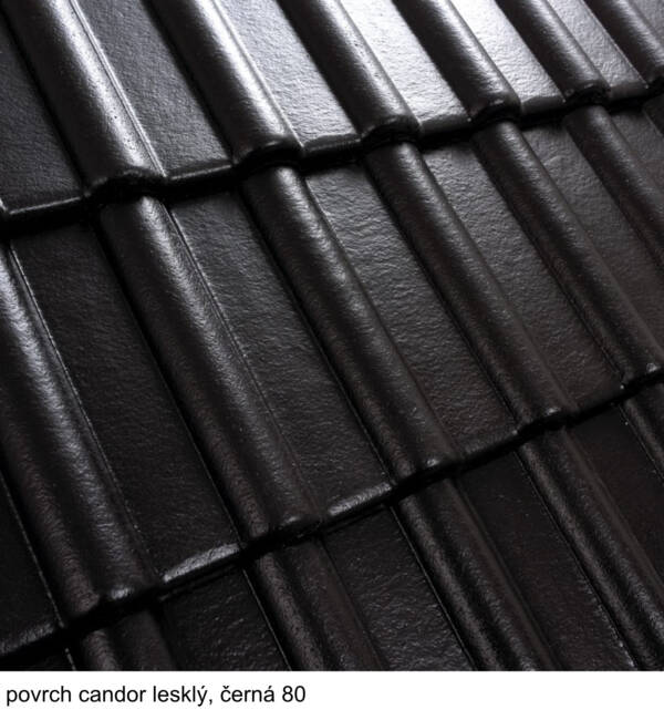 taška MECKLEMBURGER v povrchu Candor lesklý, barva černá 80
